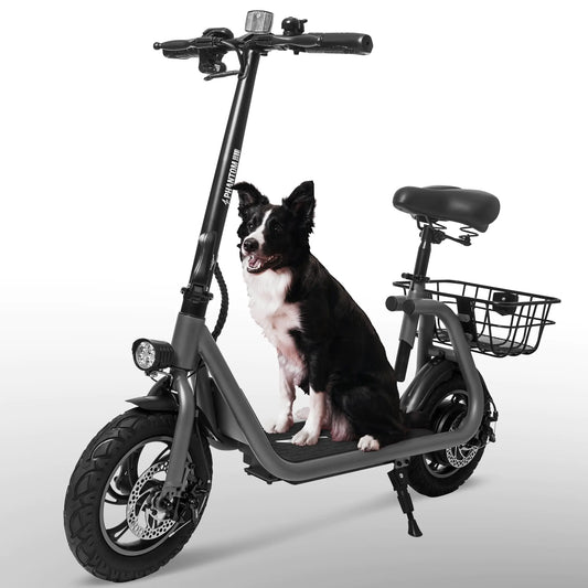 Cummuter R1 with Seat – 450W Motor & Storage Basket