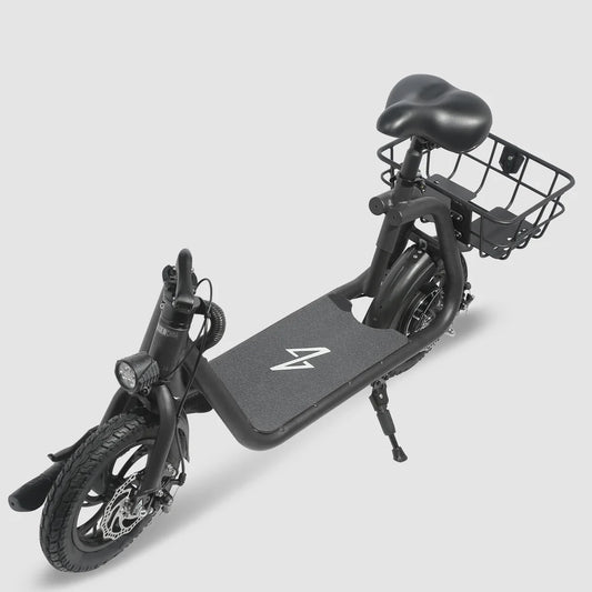 Cummuter R1 with Seat – 450W Motor & Storage Basket